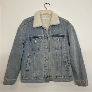 Pacsun Sherpa Lined Denim Jacket